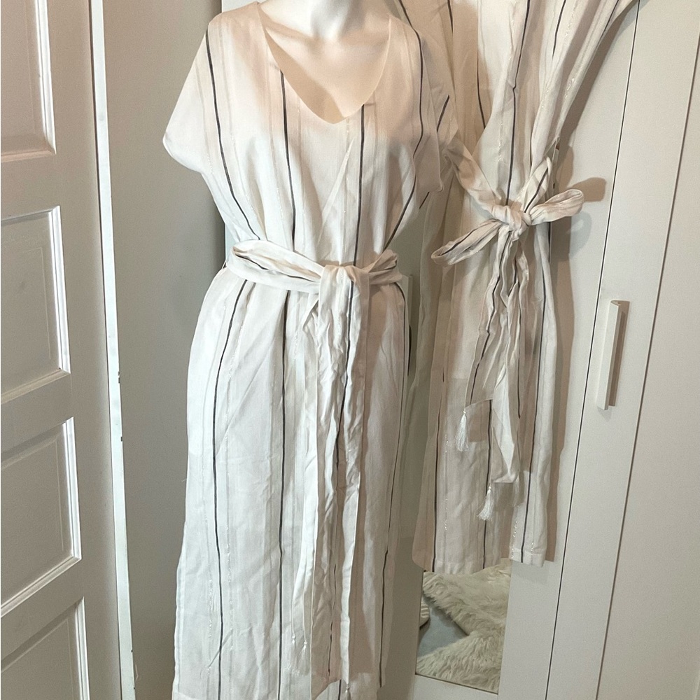 🛑🛑🛑☀️ COTTON TIE DRESS - Picture 3 of 10